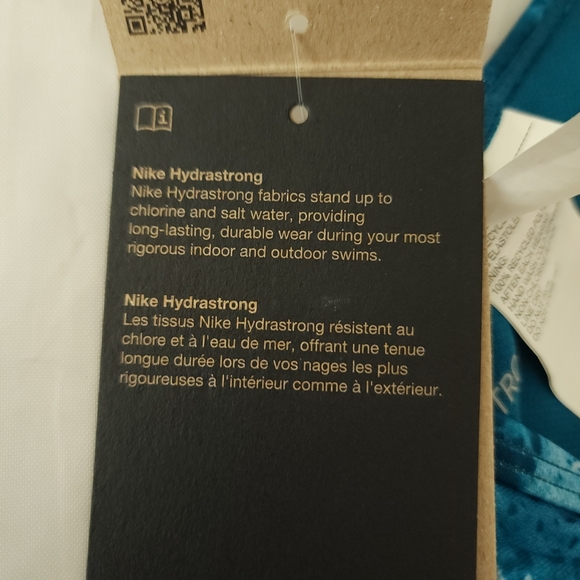 Nike Racerback Blue Floral One Piece Swimsuit - Picture 5 of 7